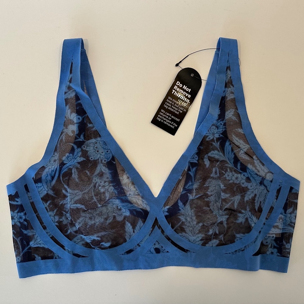 EBY SHEAR BRALETTE: Size Extra Large Color Sienna